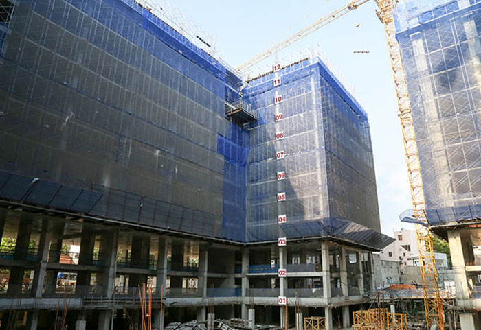 tiến độ xây dựng căn hộ sky center